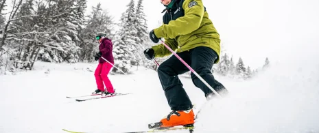 downhill skiing in the Monts Jura