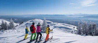 Ski dans la station Monts Jura