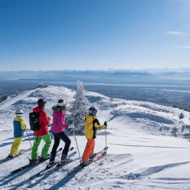 Ski dans la station Monts Jura