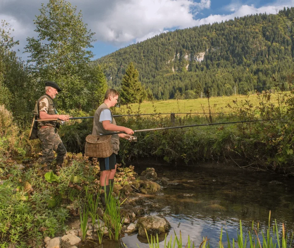 Pêche dans la Valserine