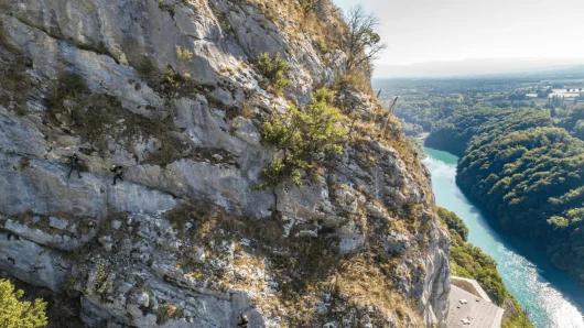 via ferrata du fort l'ecluse