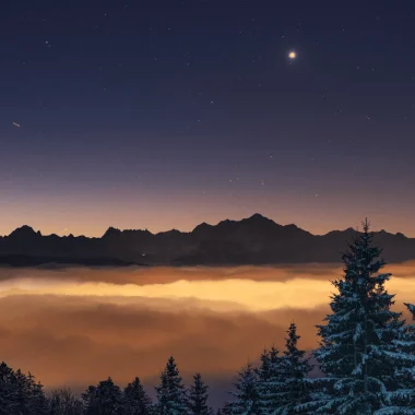 Vue Mont Blanc devant le Pailly