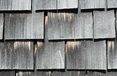 Wooden roof tile