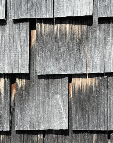 Wooden roof tile