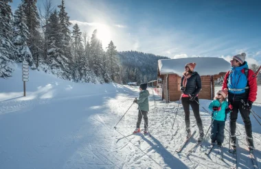 Famille ski de fond