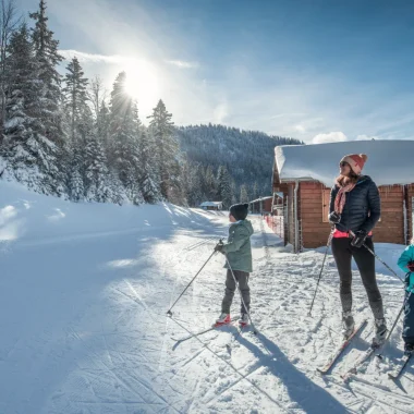 Famille ski de fond