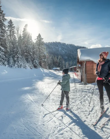 Famille ski de fond