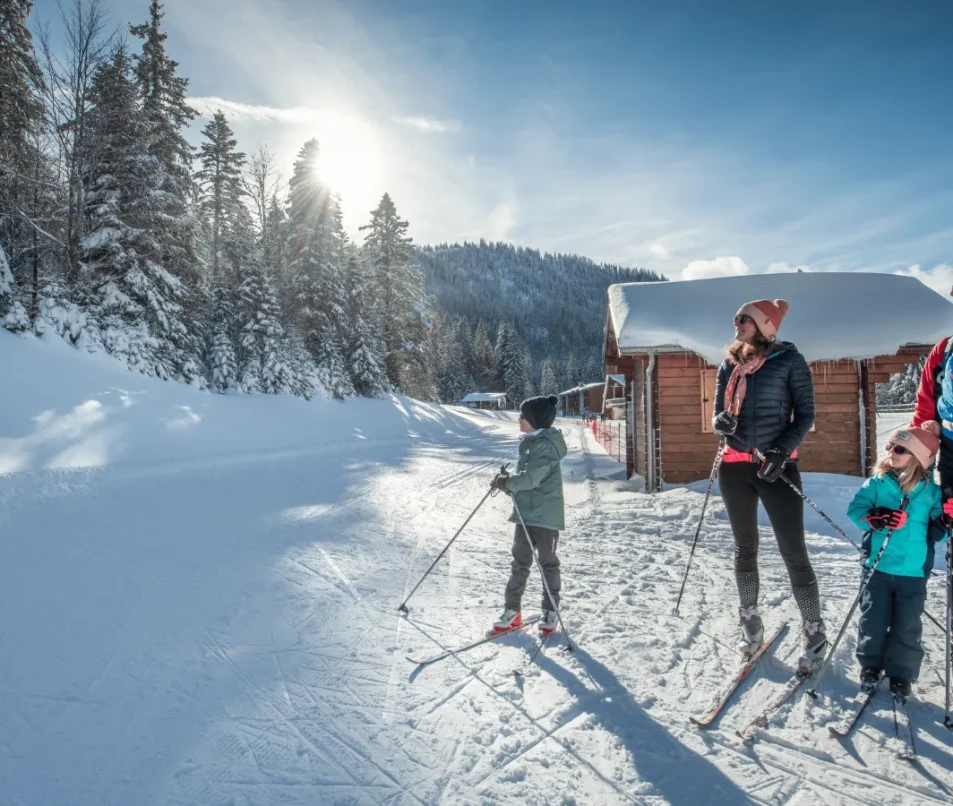 Famille ski de fond