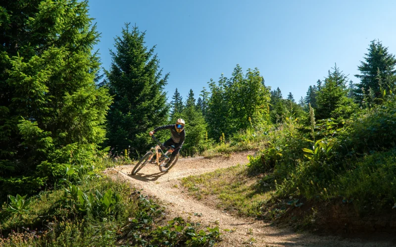 Downhill-Mountainbiking und Bike Park des Monts Jura