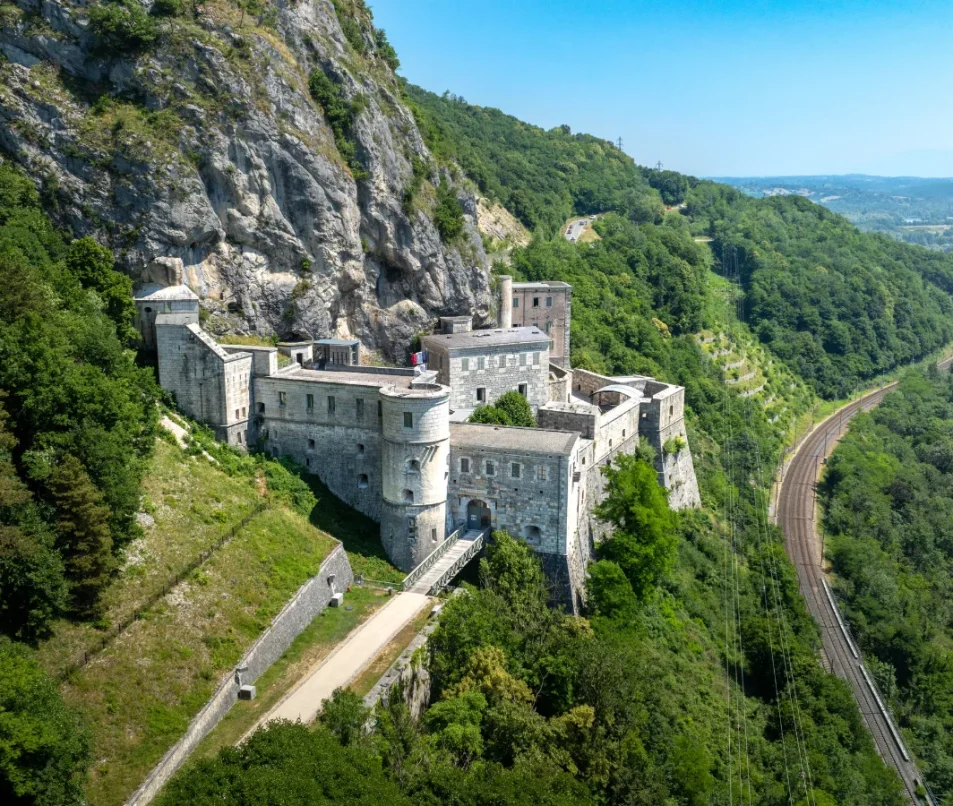 Fort l'Ecluse en drone