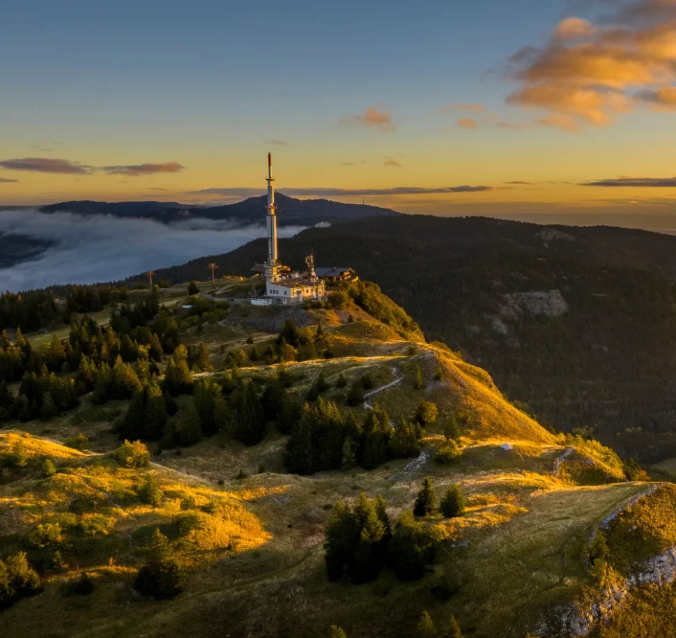 Petit Mont Rond au coucher de soleil