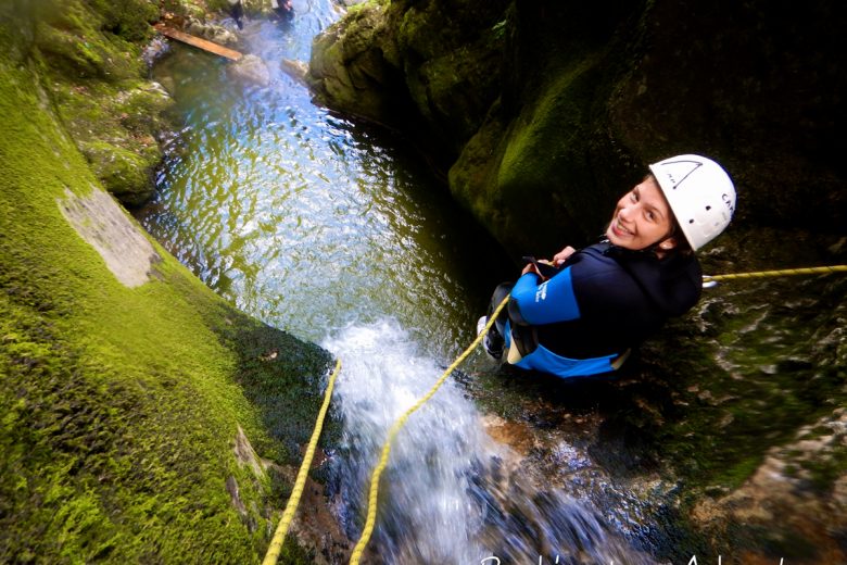 Canyoning in the Jure in Saint Claude
