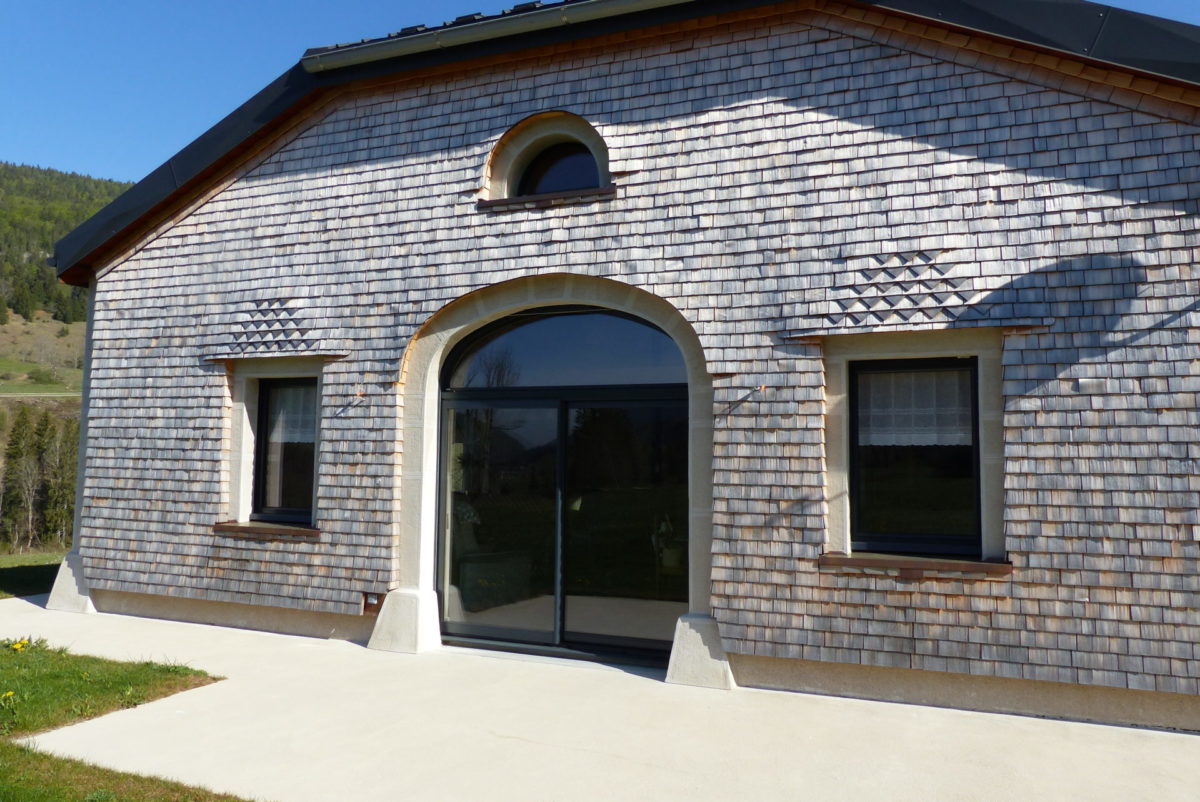 Maison construite en tavaillons
